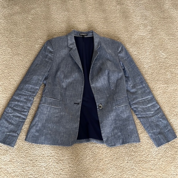 Express Jackets & Blazers - Express Linen Blazer